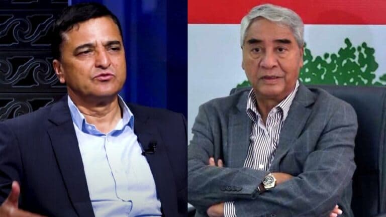 योगेशले देउवालाई सम्झाए एमाले फुटाउन ल्याएको अध्यादेश